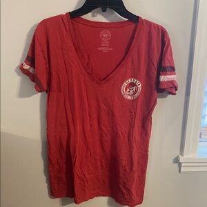 Georgia Bulldogs Red V-Neck T-Shirt
